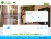 Tablet Screenshot of campingcarlosiii.com